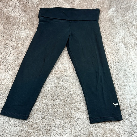 VS PINK Yoga Capris Sequin Foldover - Picture 5 of 6